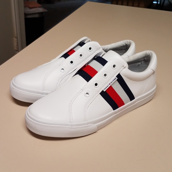 flag laceless sneaker tommy